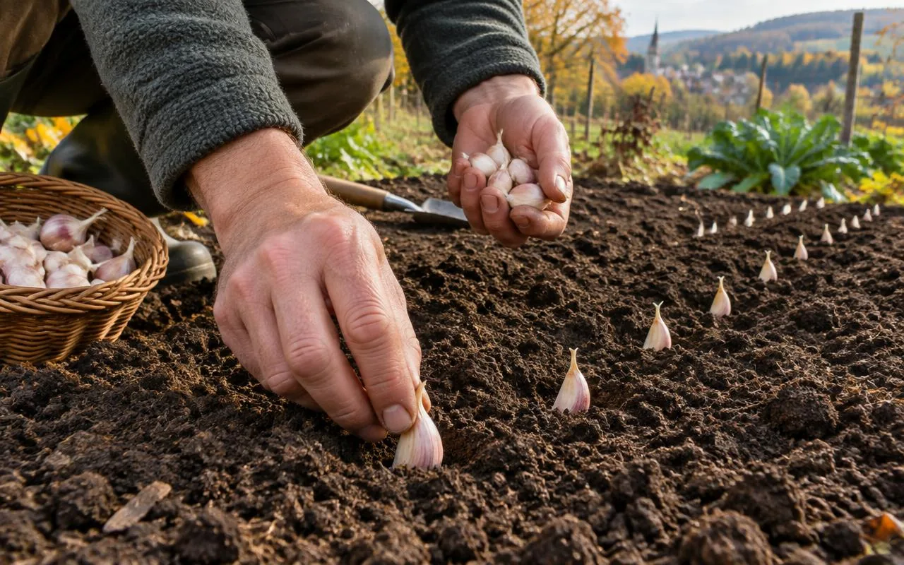 Redaktionelles Motiv zur Anleitung „Knoblauch im Früh- bis Vollherbst stecken“