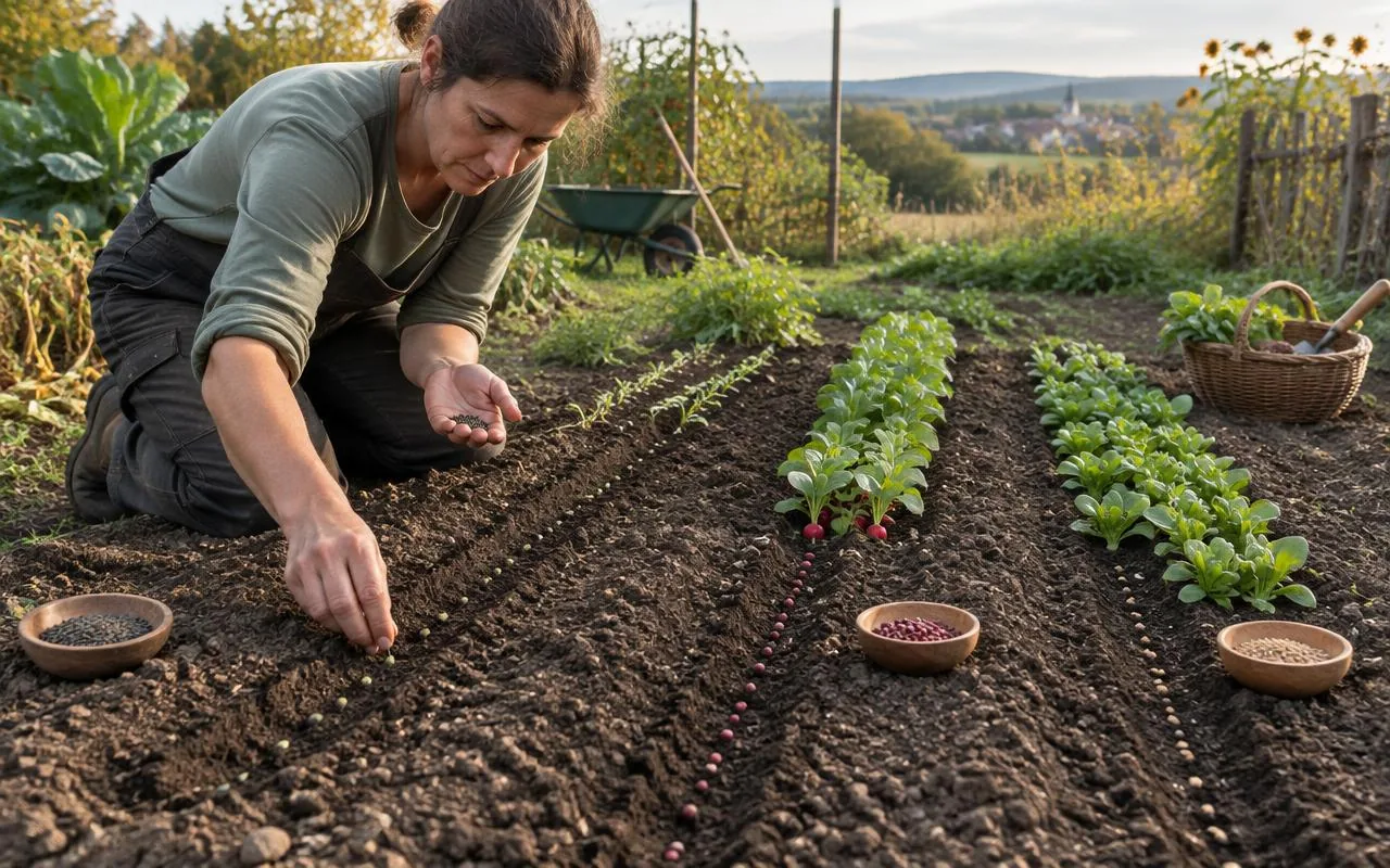 Redaktionelles Motiv zur Anleitung „Spinat, Radieschen und Vogerlsalat im Spätsommer säen“
